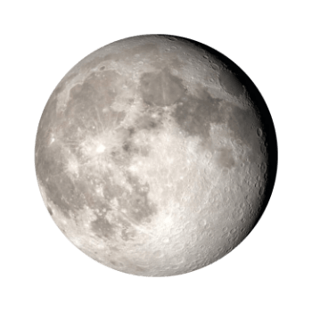 The current phase of the Moon